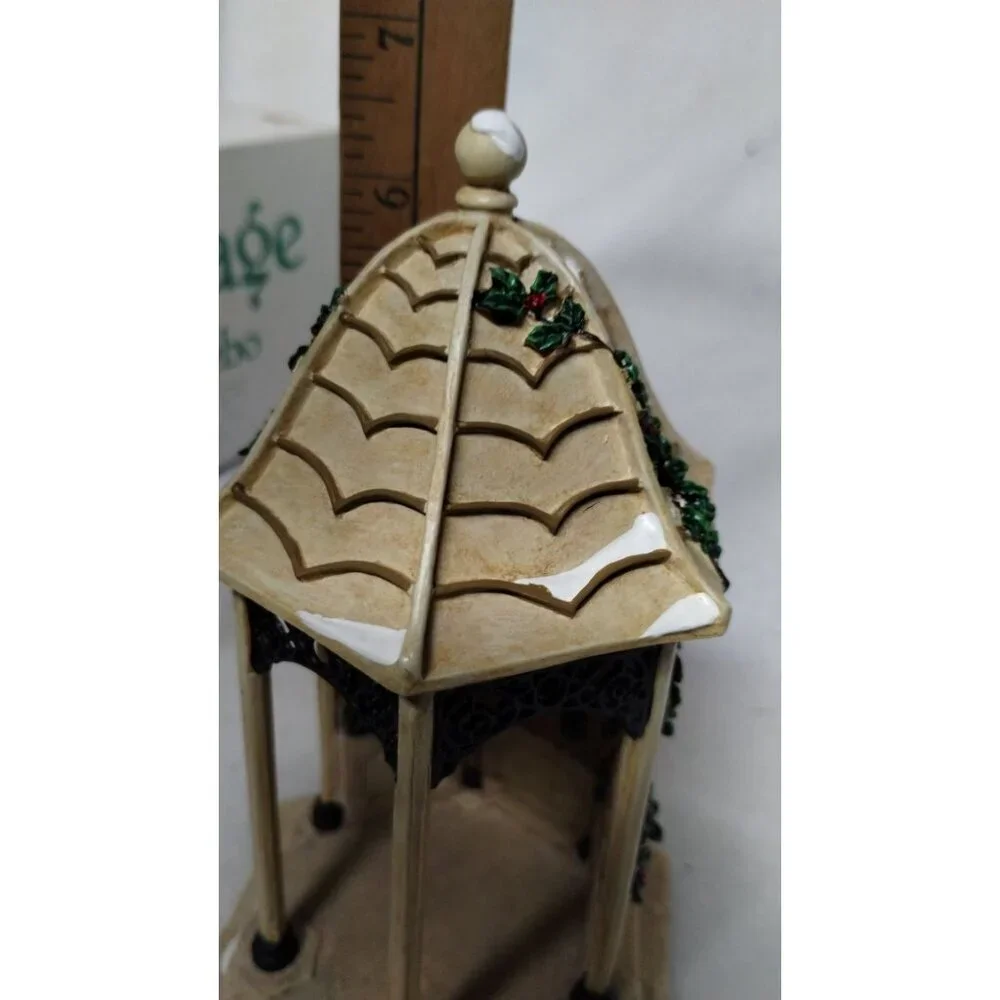Department 56 Village Gazebo Christmas Decor 6.5 in Collectible Holiday Figurine